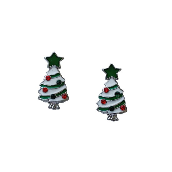 Rodney Holman E5038 Christmas Tree Earrings
