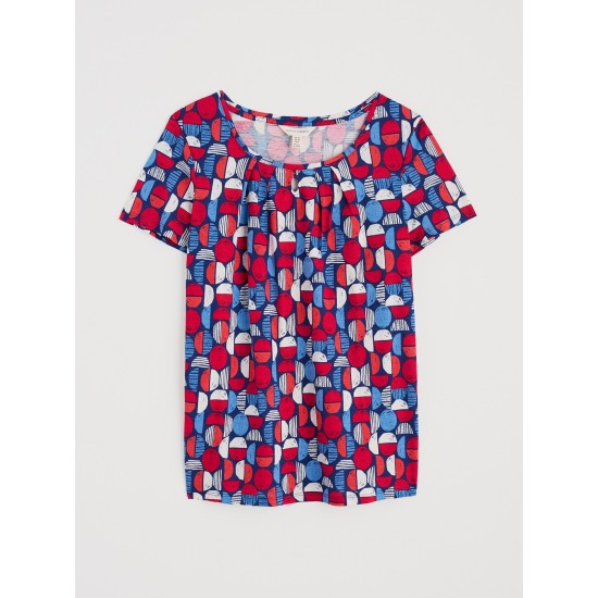 Seasalt Appletree Keyhole Detail T-Shirt - Stacked Buoys Yacht