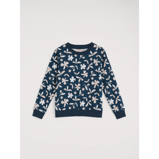 Seasalt Bright Wave Sweatshirt - Organic Shapes Dark Lugger