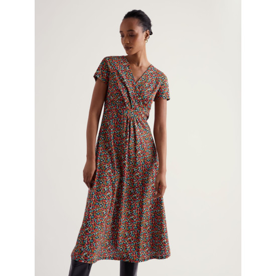 Seasalt Chapelle Jersey Dress - Tomato Blooms Maritime