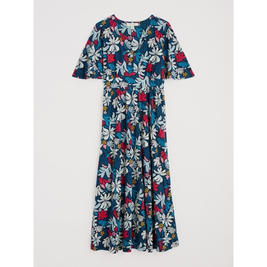 Seasalt Chateaux Maxi Dress - Seaweed Flower Maritime