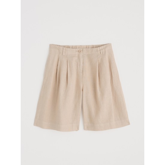 Seasalt Clover Bloom Linen Shorts - Whelk
