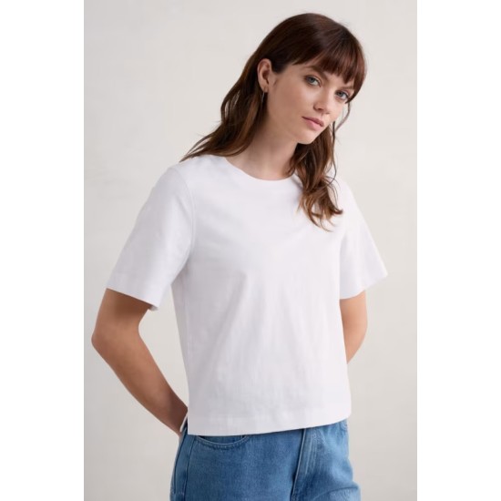 Seasalt Copseland Organic Cotton T-Shirt - Salt