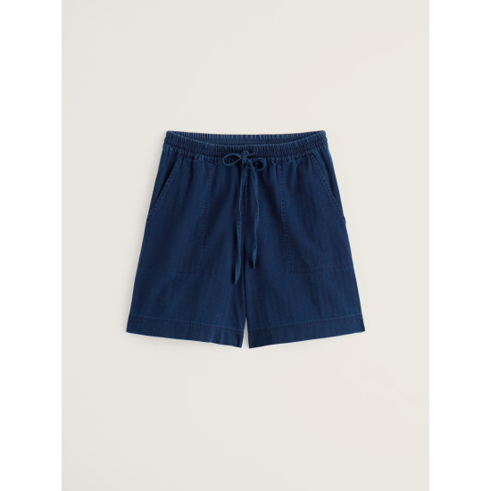 Seasalt Eskelli Wide Leg Denim Shorts - Mid Wash