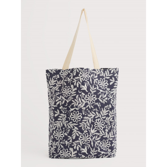 Seasalt Foldaway Canvas Shopper - Evening Woodland Maritime