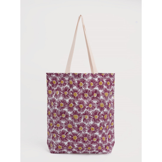 Seasalt Foldaway Canvas Shopper - Painted Asters Chalk Mix