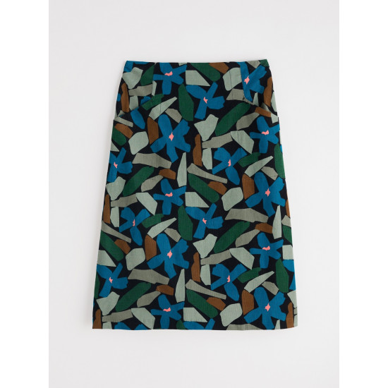 Seasalt Forest View Skirt - Zennor Flower Onyx