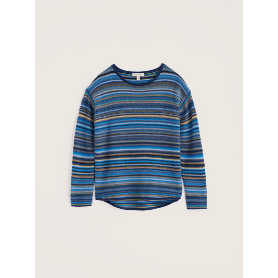 Seasalt Fruity Striped Jumper - Ripple Marks Bright Marine Mix