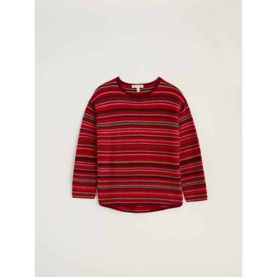 Seasalt Fruity Striped Jumper - Ripple Marks Dahlia Mix