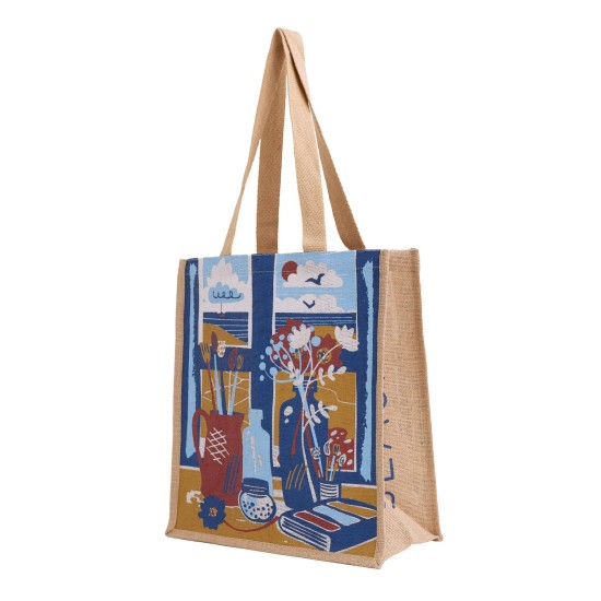 Seasalt Jute Shopper - Artists Window View Ink