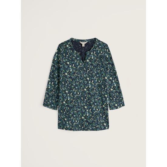 Seasalt Kellow 3/4 Sleeve Jersey Top - Garden Peas Maritime