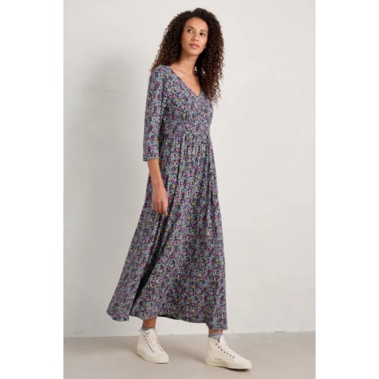 Seasalt Maggie Maxi Dress - Floral Moor Maritime