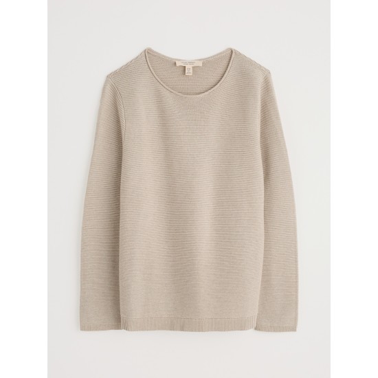 Seasalt Makers Cotton Jumper - Limestone