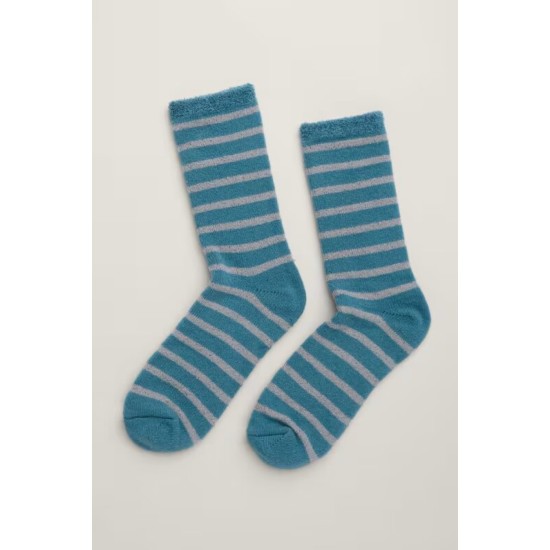 Seasalt Men's Cabin Socks - Breton Dark Cadet