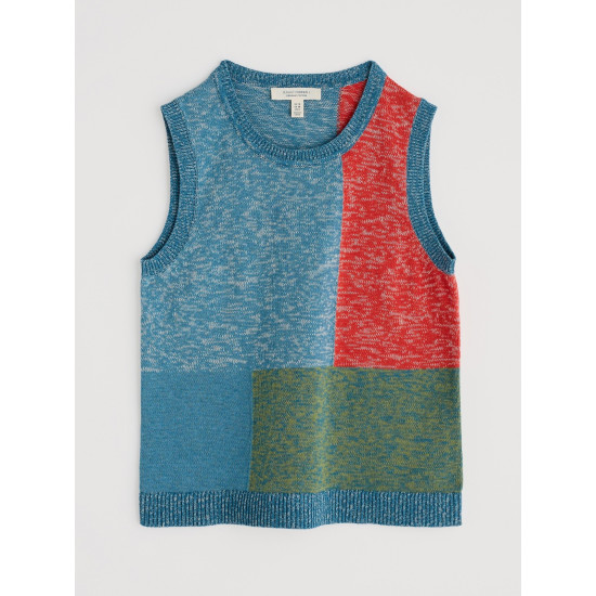 Seasalt Morgana Knitted Vest - Tangle Wood Lagoon Multi