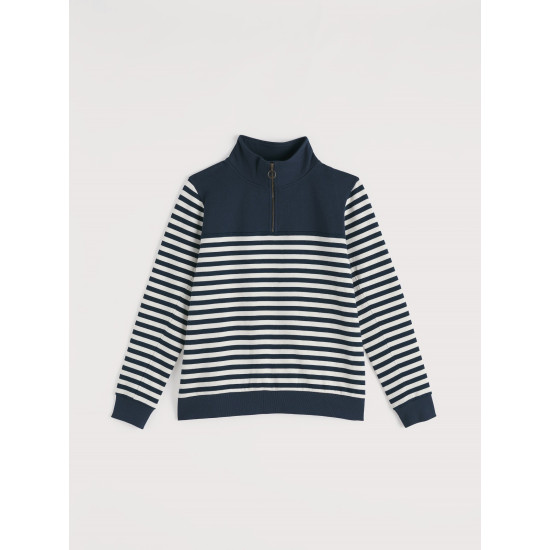 Seasalt Navigation Sweatshirt - Mini Cornish Maritime Chalk