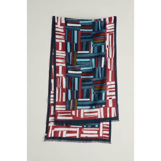 Seasalt New Everyday Scarf - Dune Fence Border Maritime