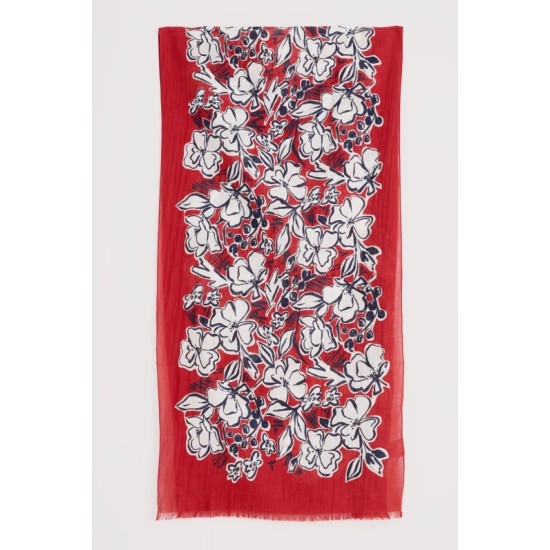 Seasalt New Everyday Scarf - Painters Garden Dark Cinnamon