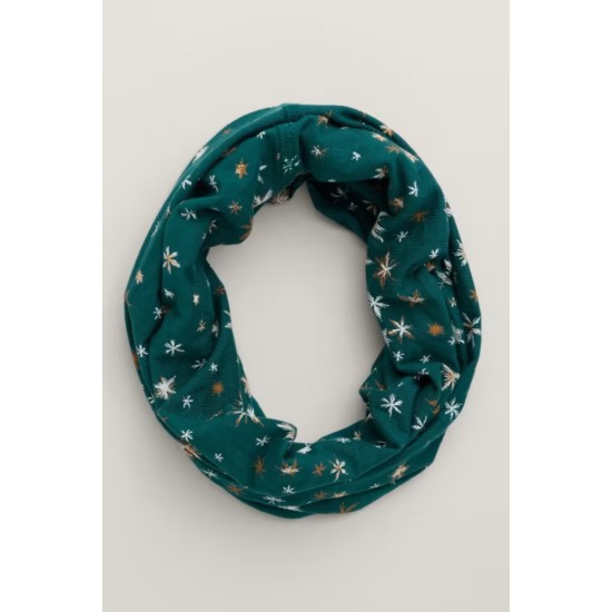 Seasalt Organic Cotton Handyband - Snow Stars Dark Wreckage