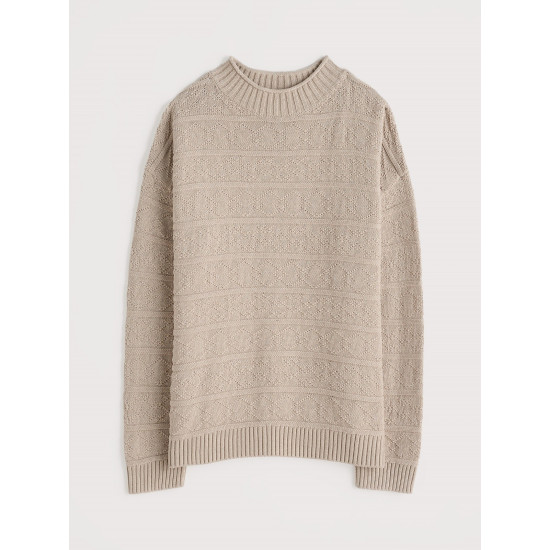 Seasalt Penkestle Knitted Cotton Jumper - Aran