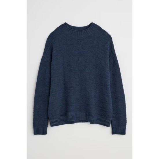 Seasalt Penkestle Knitted Cotton Jumper - Maritime