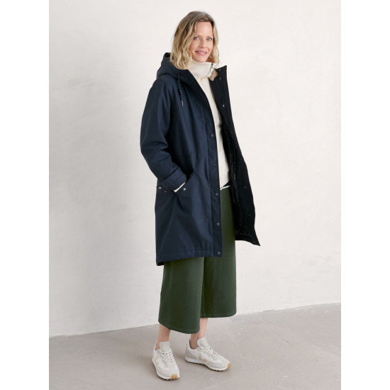 Seasalt Plant Hunter Waterproof Parka Coat - Midnight