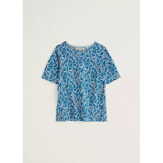 Seasalt Poisson Printed T-Shirt - Spring Roots Sailboats