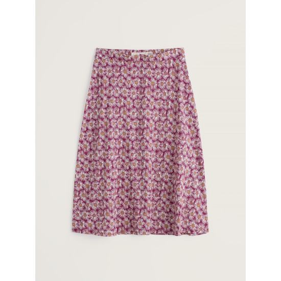 Seasalt Rose A-Line Skirt - Painted Asters Dark Freesia