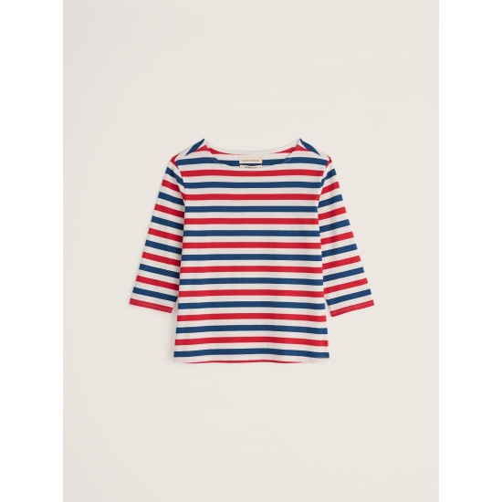 Seasalt Sailor 3/4 Sleeve Top - Duet Scallion Brick
