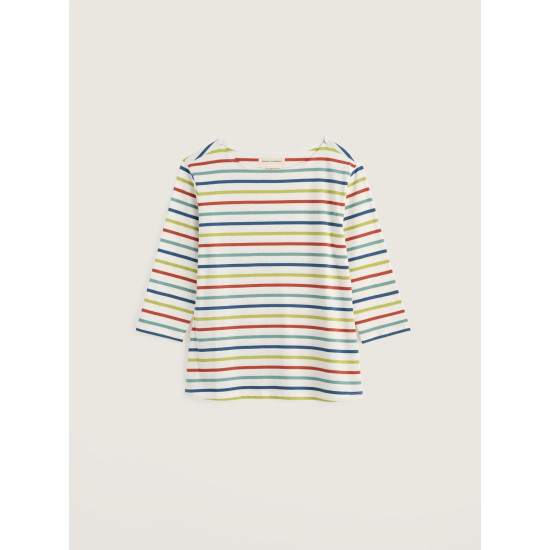 Seasalt Sailor 3/4 Sleeve Top - Quad Breton Avocado