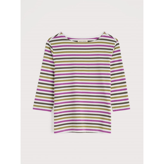 Seasalt Sailor 3/4 Sleeve Top - Tri Mini Cornish Fennel