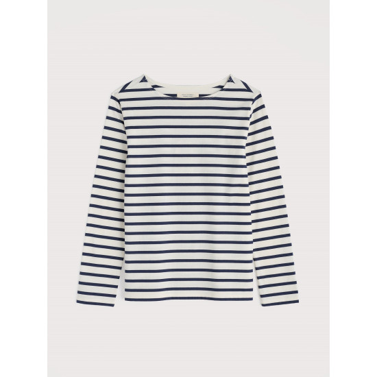 Seasalt Sailor Shirt - Breton Chalk Maritime