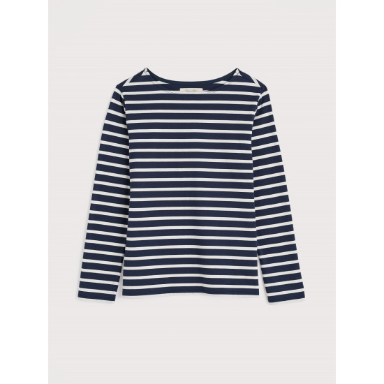 Seasalt Sailor Shirt - Breton Maritime Chalk