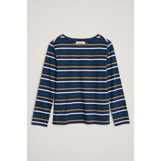 Seasalt Sailor Shirt - Tri Breton Rich Blue