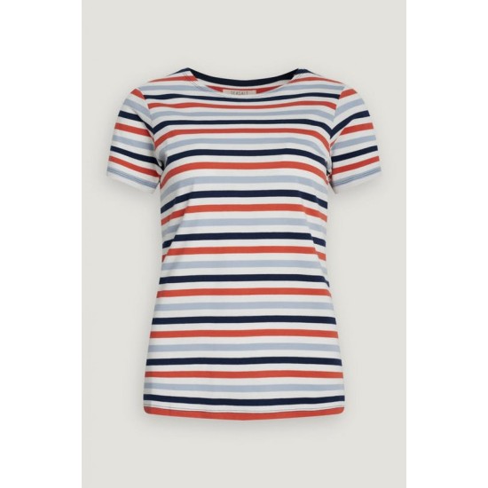 Seasalt Sailor T-Shirt - Tri Mini Cornish Chalk Autumn Sun
