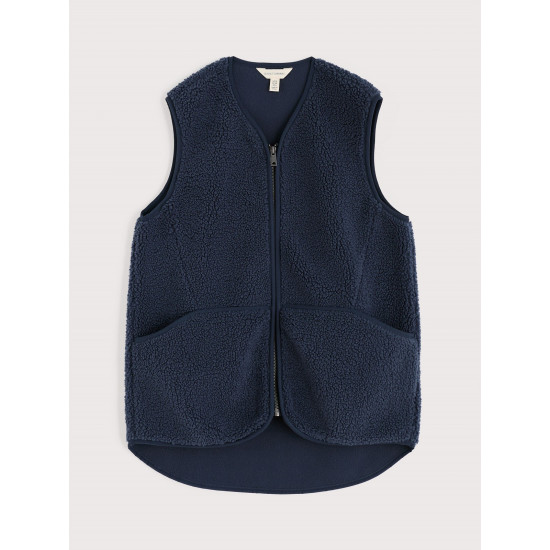 Seasalt Sea Buckthorne Borg Gilet - Maritime