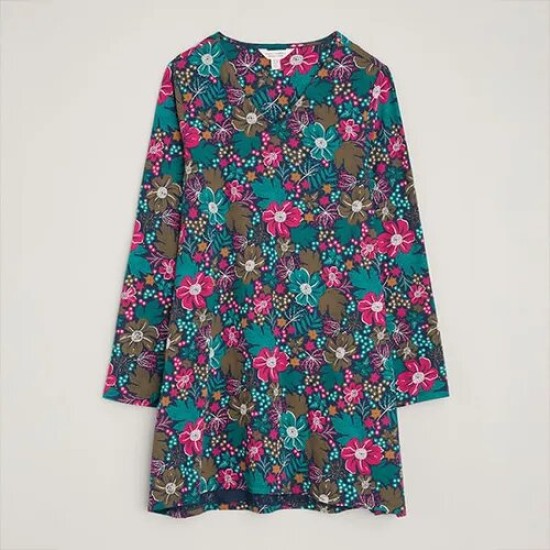 Seasalt Sea Cruise V-neck Tunic - Winter Camellia Mix
