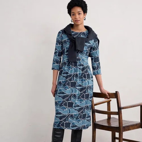 Seasalt Sea Strewn Dress - Coves Abstract Galley