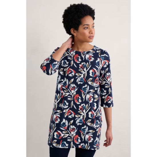 Seasalt Shore Foraging Tunic - Feather Flower Maritime