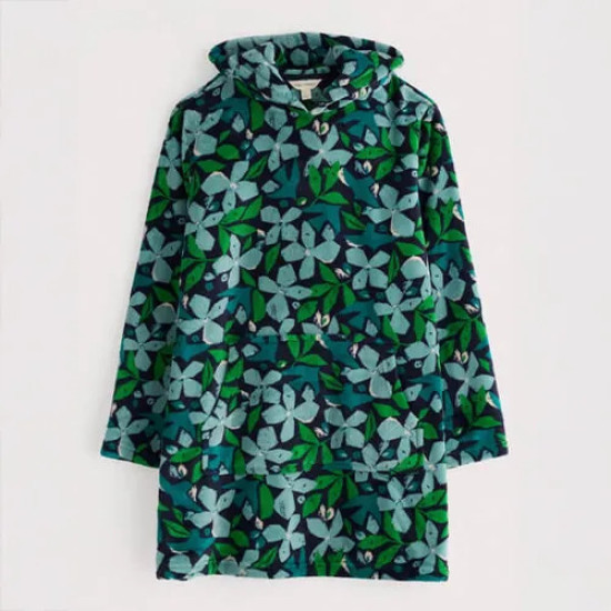 Seasalt Snugsoft Hoodie - Headland Collage Fern