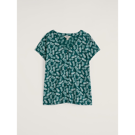 Seasalt Studio Glass Top - Indigo Leaf Dark Wreckage