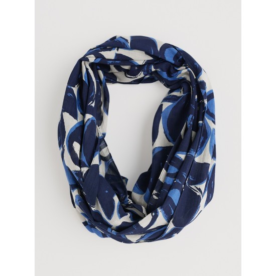 Seasalt Summer Circle Scarf - Pebble Monoprint Aran