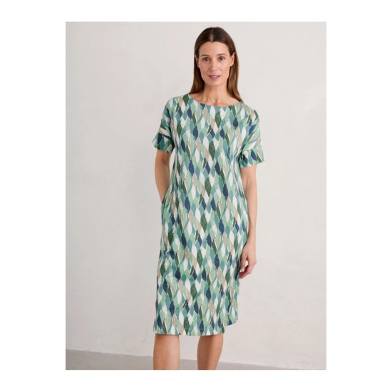 Seasalt Top Shell Dress - Water Leaves Bird Egg