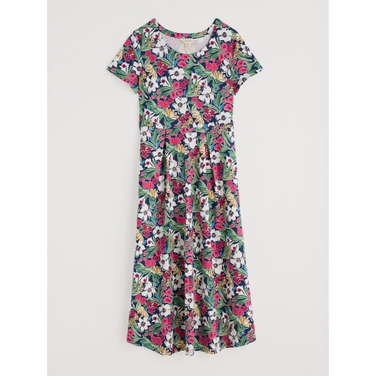 Seasalt Veronica Midi Dress - Garden Flowers Night