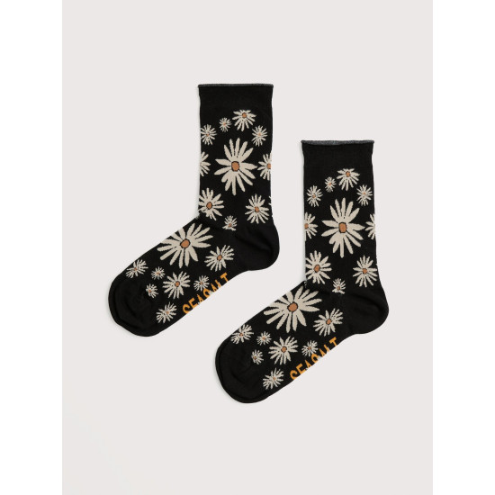 Seasalt Women's Bamboo Arty Socks - Daisy Scatter Onyx
