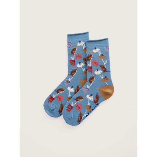 Seasalt Women's Bamboo Arty Socks - Harvest Mouse Estuary
