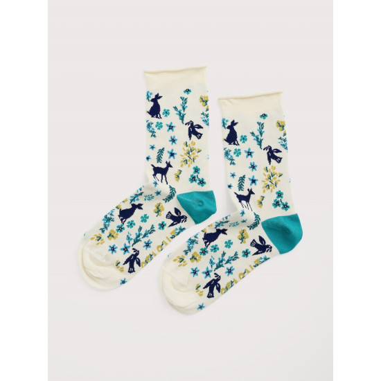Seasalt Women's Bamboo Arty Socks - Sagebrush Chalk
