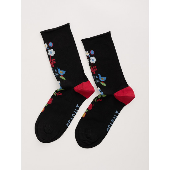 Seasalt Women's Bamboo Arty Socks - Still Life Onyx