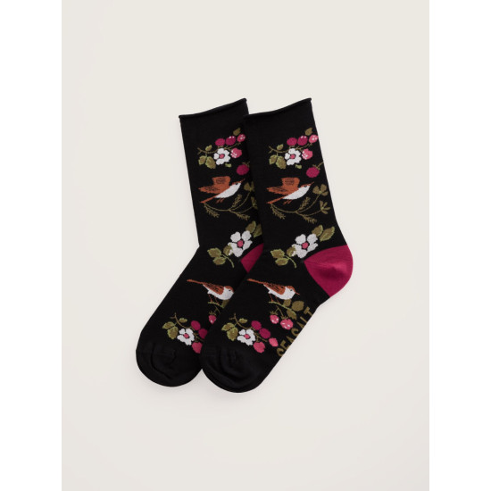 Seasalt Women's Bamboo Arty Socks - Sweet Nightingale Onyx