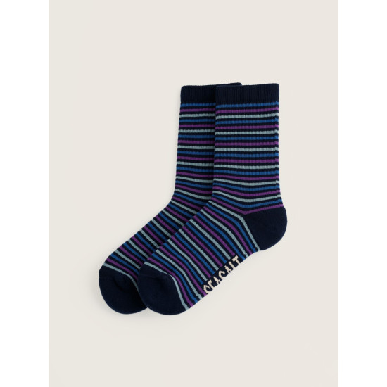Seasalt Women's Cushioned Crew Socks - Woad Maritime